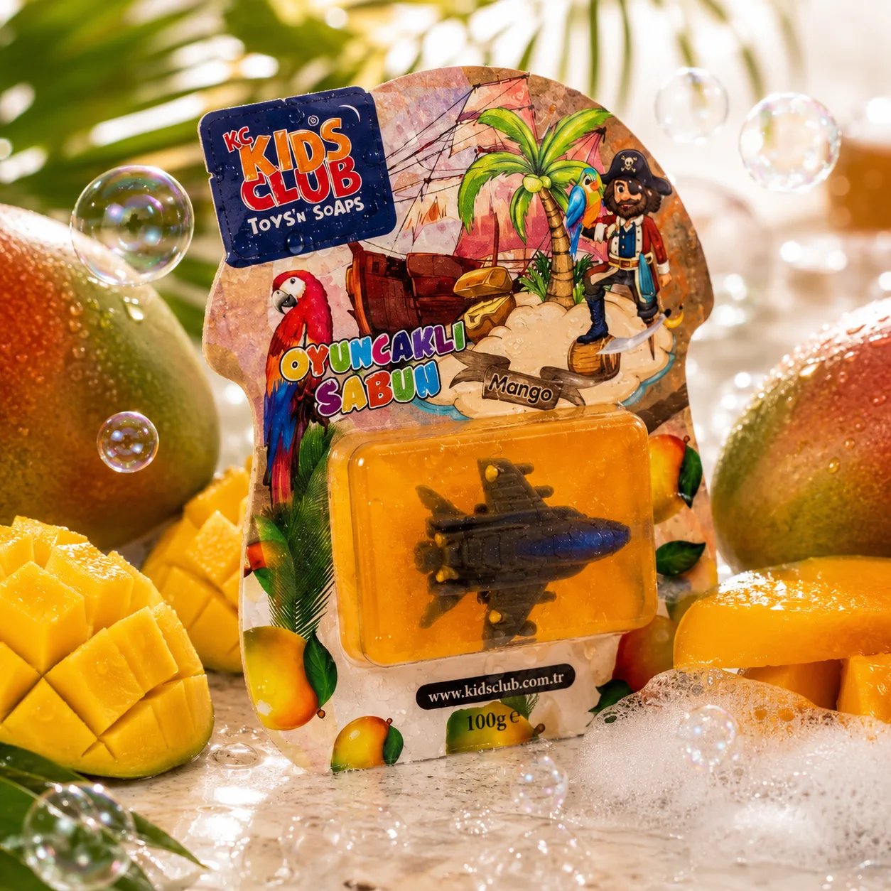 KC Kids Club Mango Temalı Oyuncaklı Sabun 100 ge