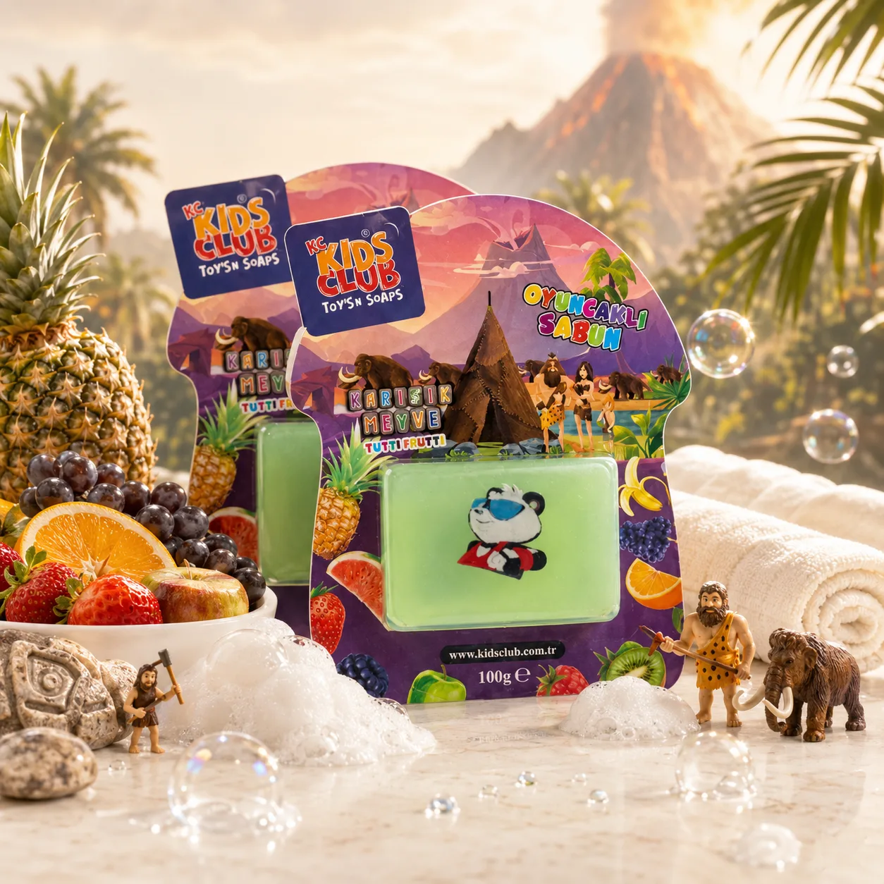 KC Kids Club Karışık Meyve Temalı Oyuncaklı Sabun 100 ge