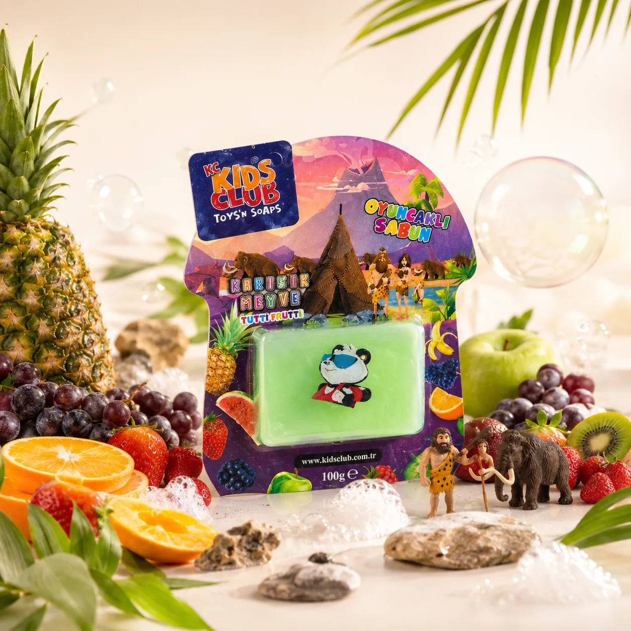 KC Kids Club Karışık Meyve Temalı Oyuncaklı Sabun 100 ge